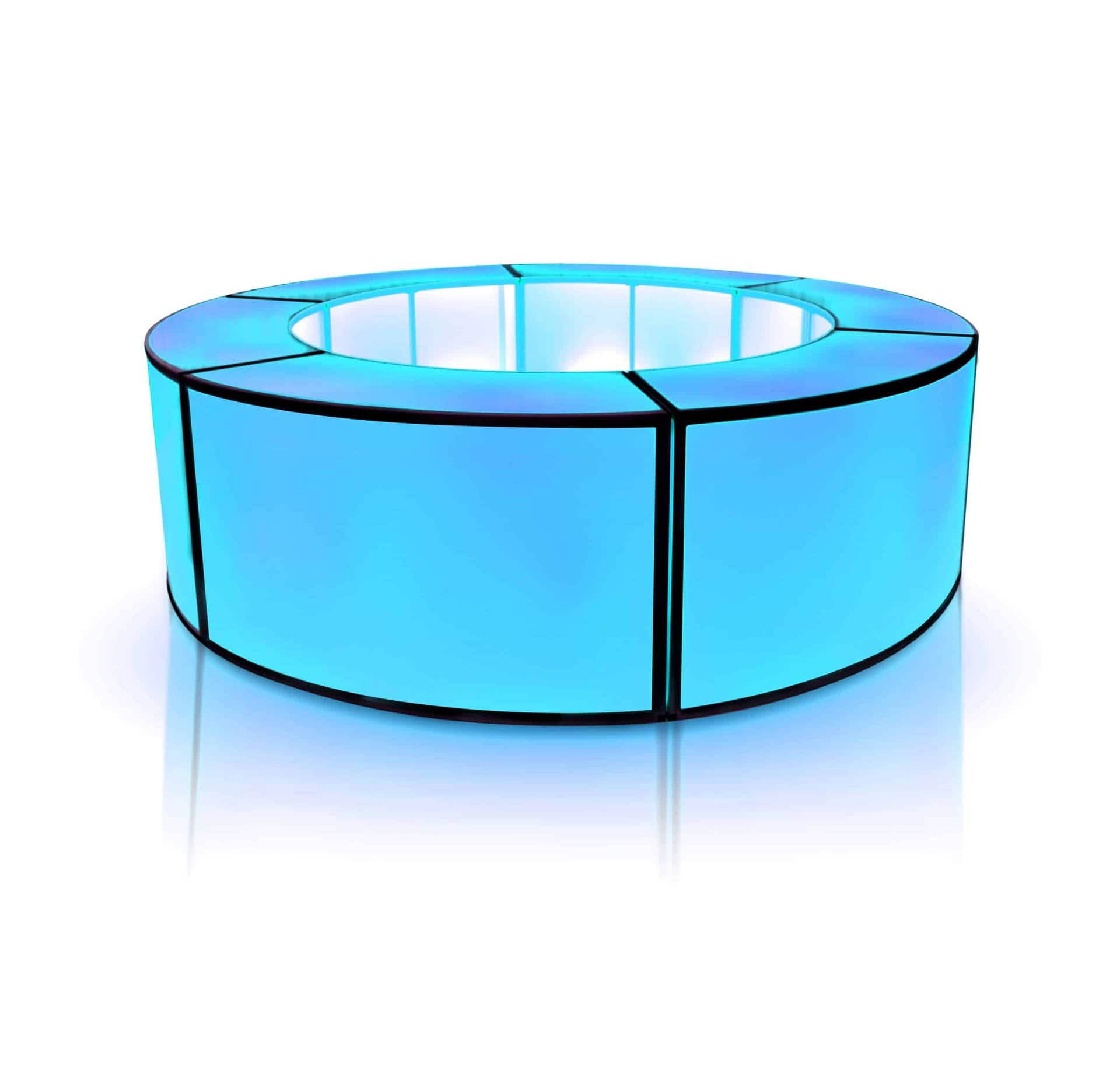 12ft round led bar rental austin