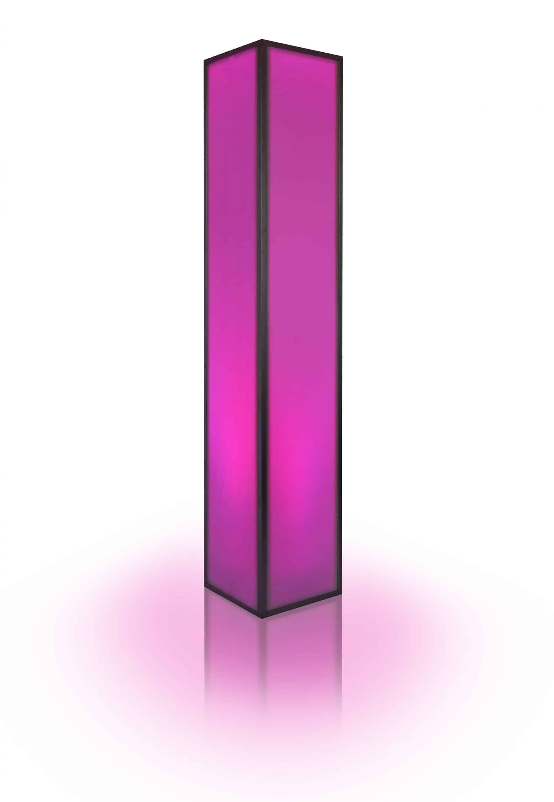 8FT LED Acrylic Pillar Rental in Austin for weddings, parties, and corporate events