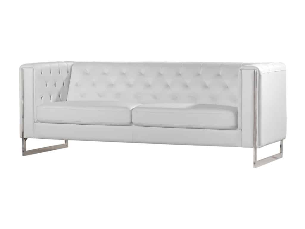 Metro White Sofa Rental in Austin for weddings, parties, and corporate events