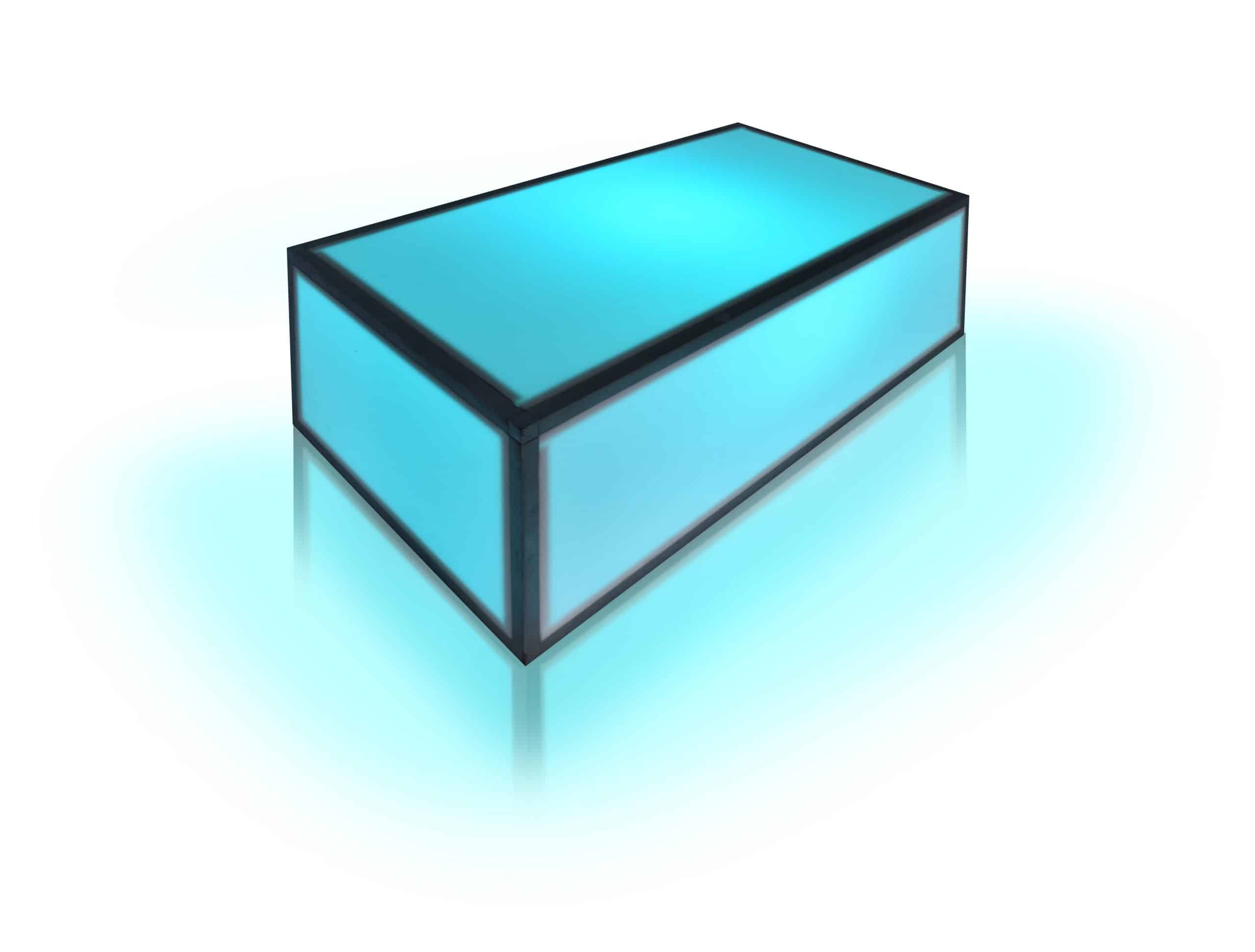 light up coffee table rental