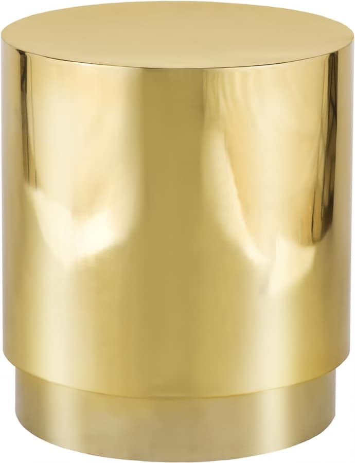 Aura Gold End Table Rental in Austin for weddings, parties, and corporate events