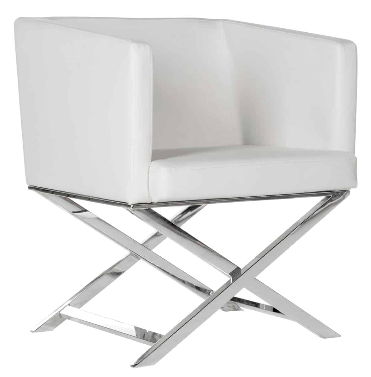 Milano Chair White rental – modern, elegant seating from Modern Event Rental ATX.
