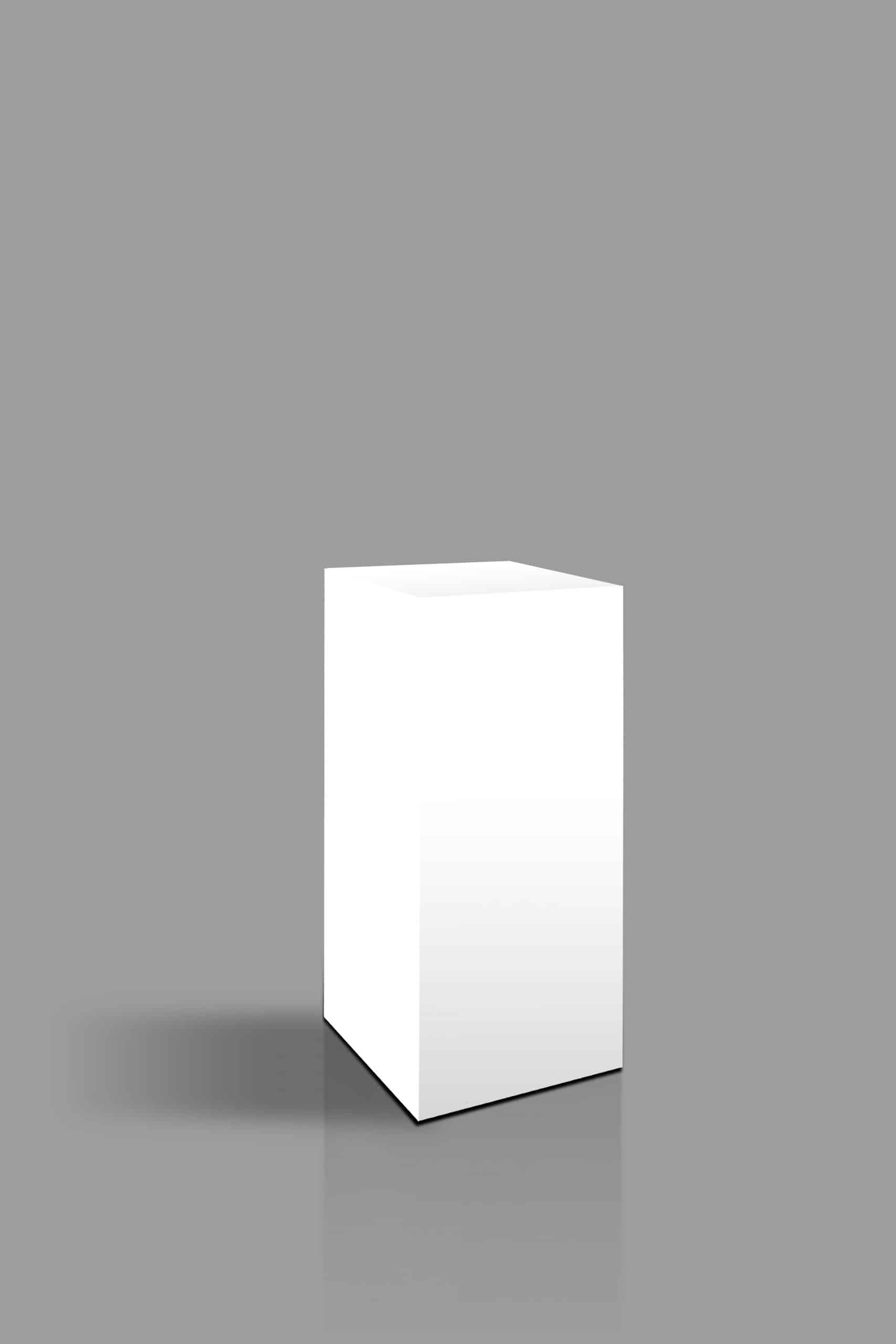 short white pedestal rental austin