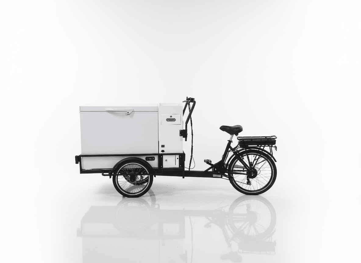 ice cream cart trike with freezer