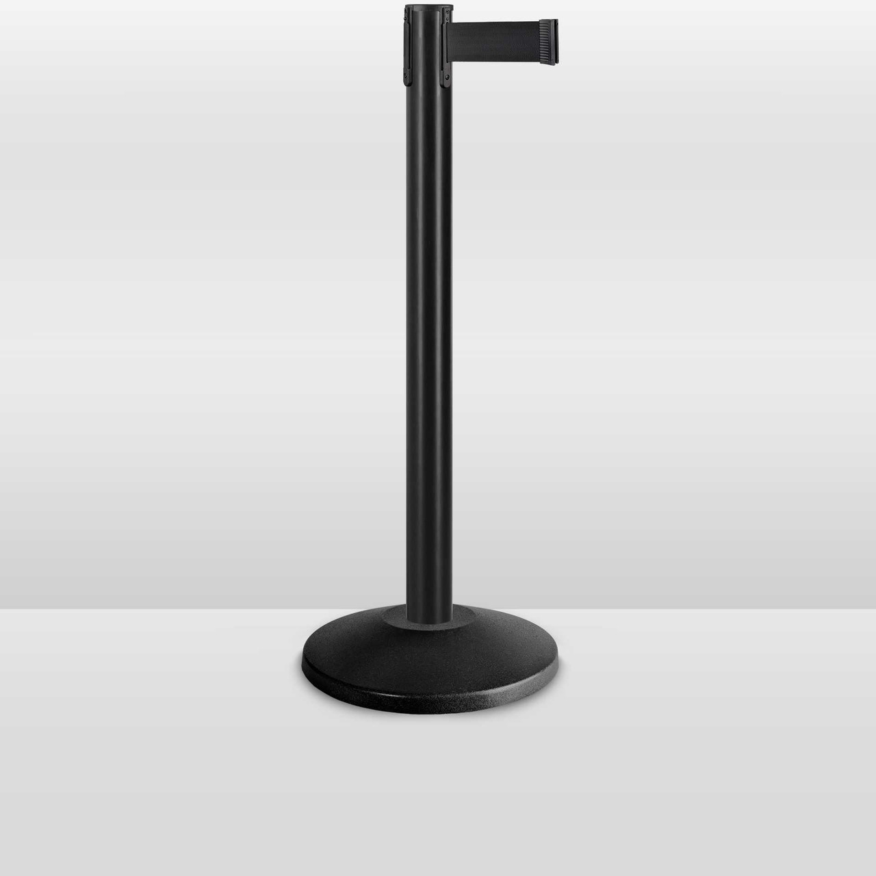 Black Retractable Stanchions